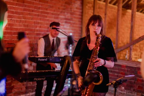 Alpha Party Band with Sax Stanlake Park Tom Hanson Photography Gecko Live Entertainment