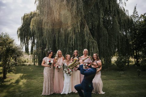 Amber Roaming Band Saxophone Player Bridesmaids gecko Live Entertainment JPG