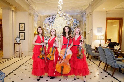 Aura String Ensemble String Quartet for hire Gecko Live Entertainment