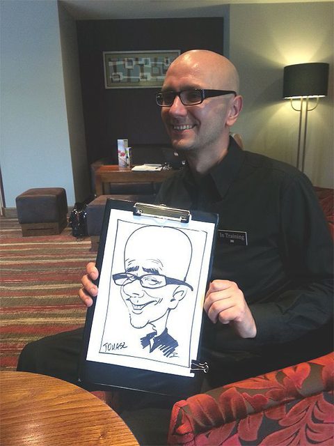 Caricaturist Ivo Caricaturist for live events Gecko Live Entertainment