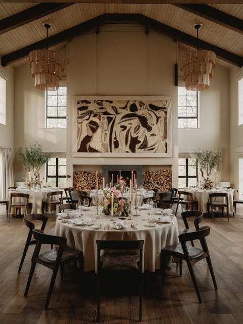 Fallow House The Chestnut day round table set up