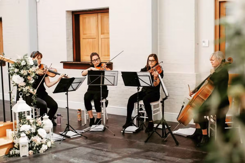 Forté String Quartet Wedding musicians Gecko Live Entertainment