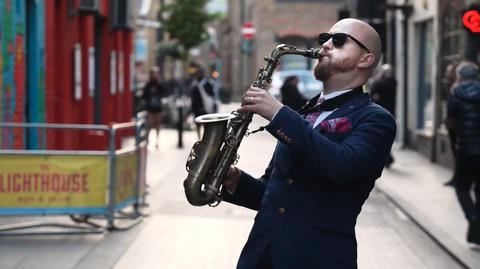 Solo Sax Player Max Saxophonoist for hire in London Gecko Live Entertainment