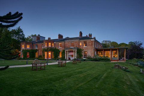 The Retreat at Elcot Park Dusk Front Lawn