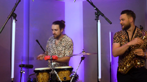 Trilogy DJ with sax and percusssion Gecko Live Entertainment