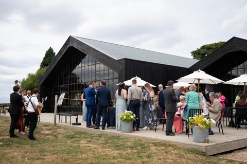 Drinks Reception at Botley Hill Barn